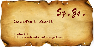 Szeifert Zsolt névjegykártya